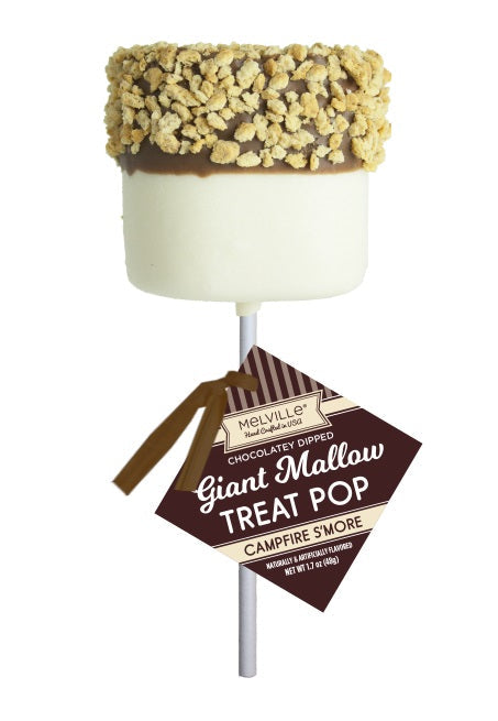 Giant Marshmallow Pops - Graham Cracker S'Mores