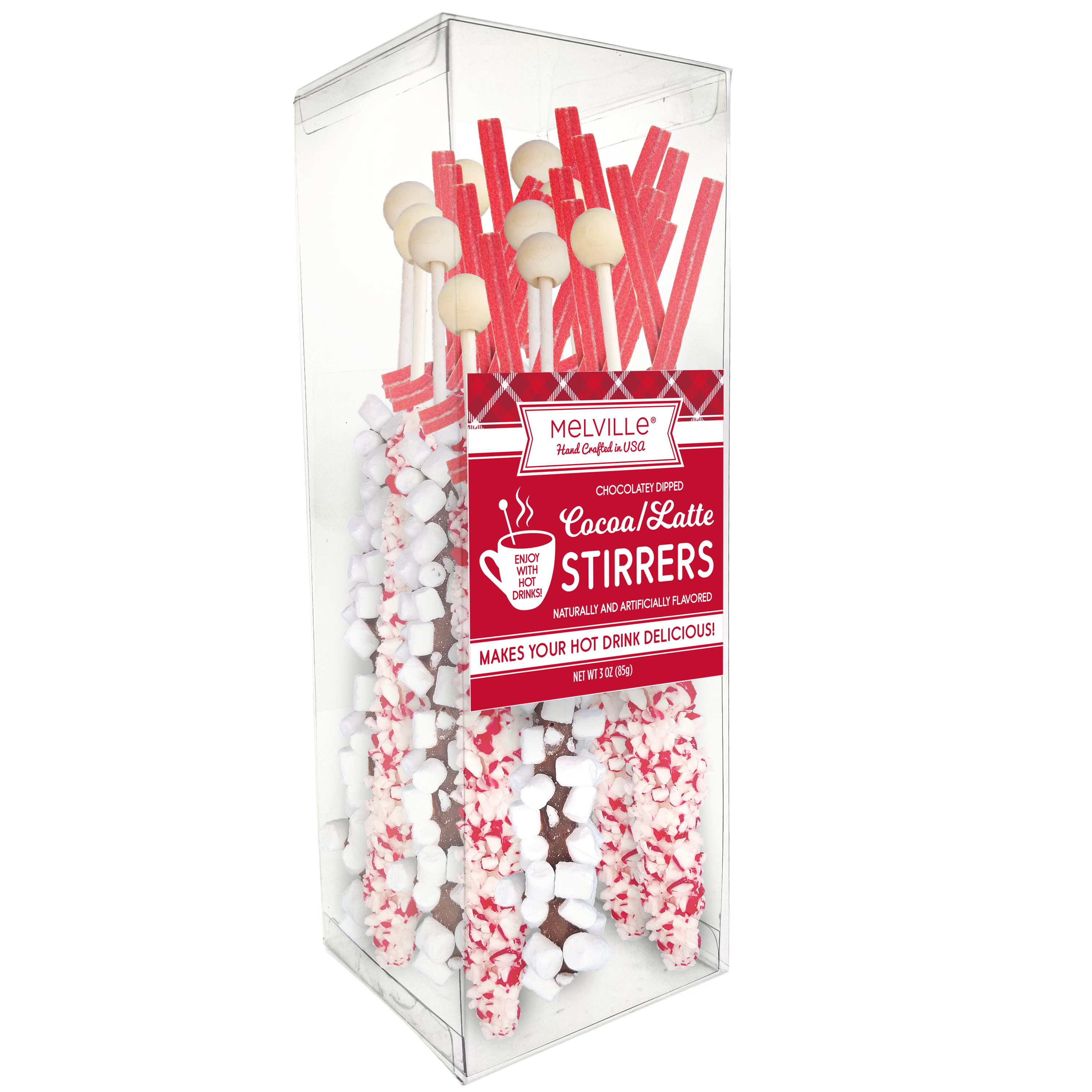 Mini Marshmallow Stirrers - White Chocolate by Melville Candy Company