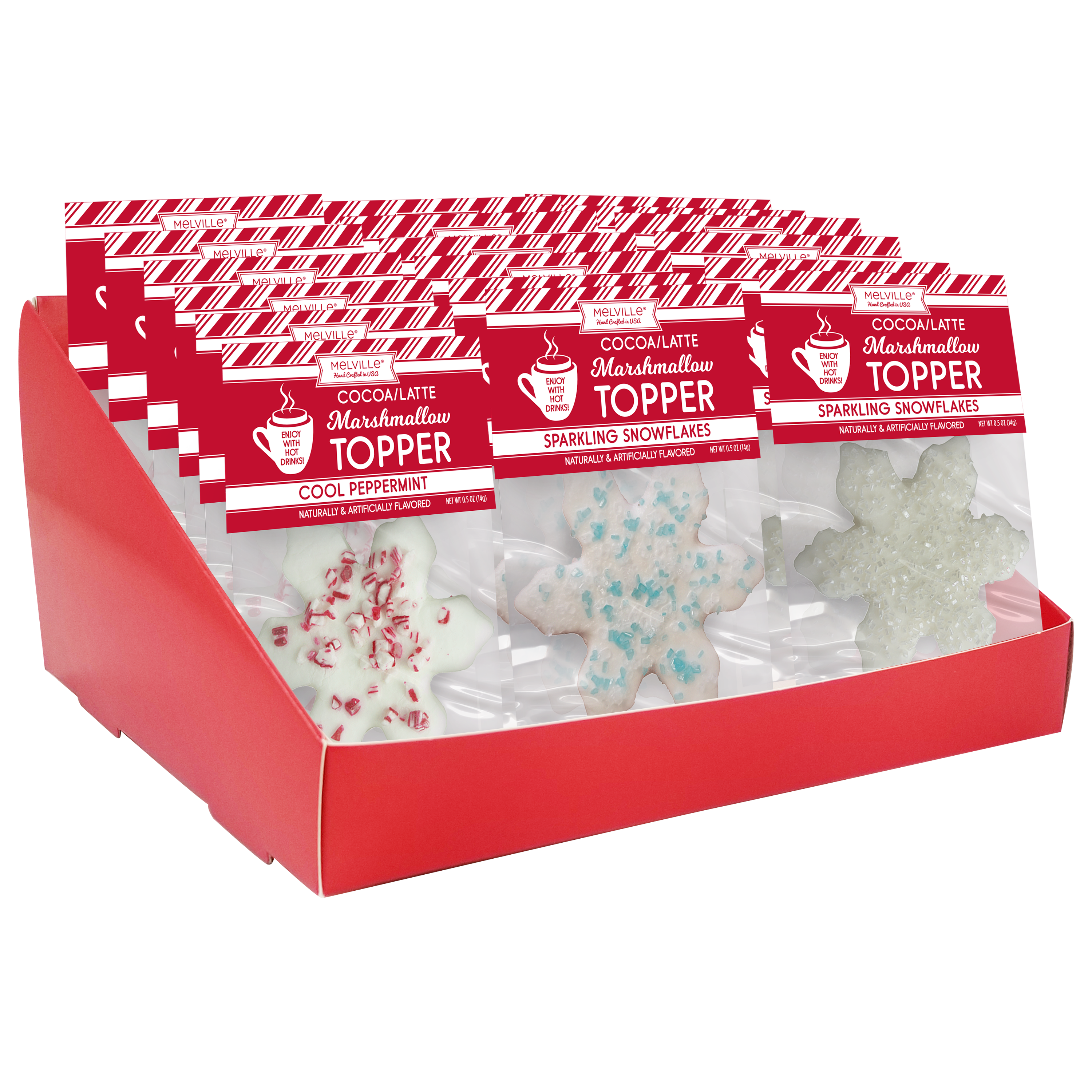Snowflake Marshmallow Toppers - Assortment by Melville Candy Company