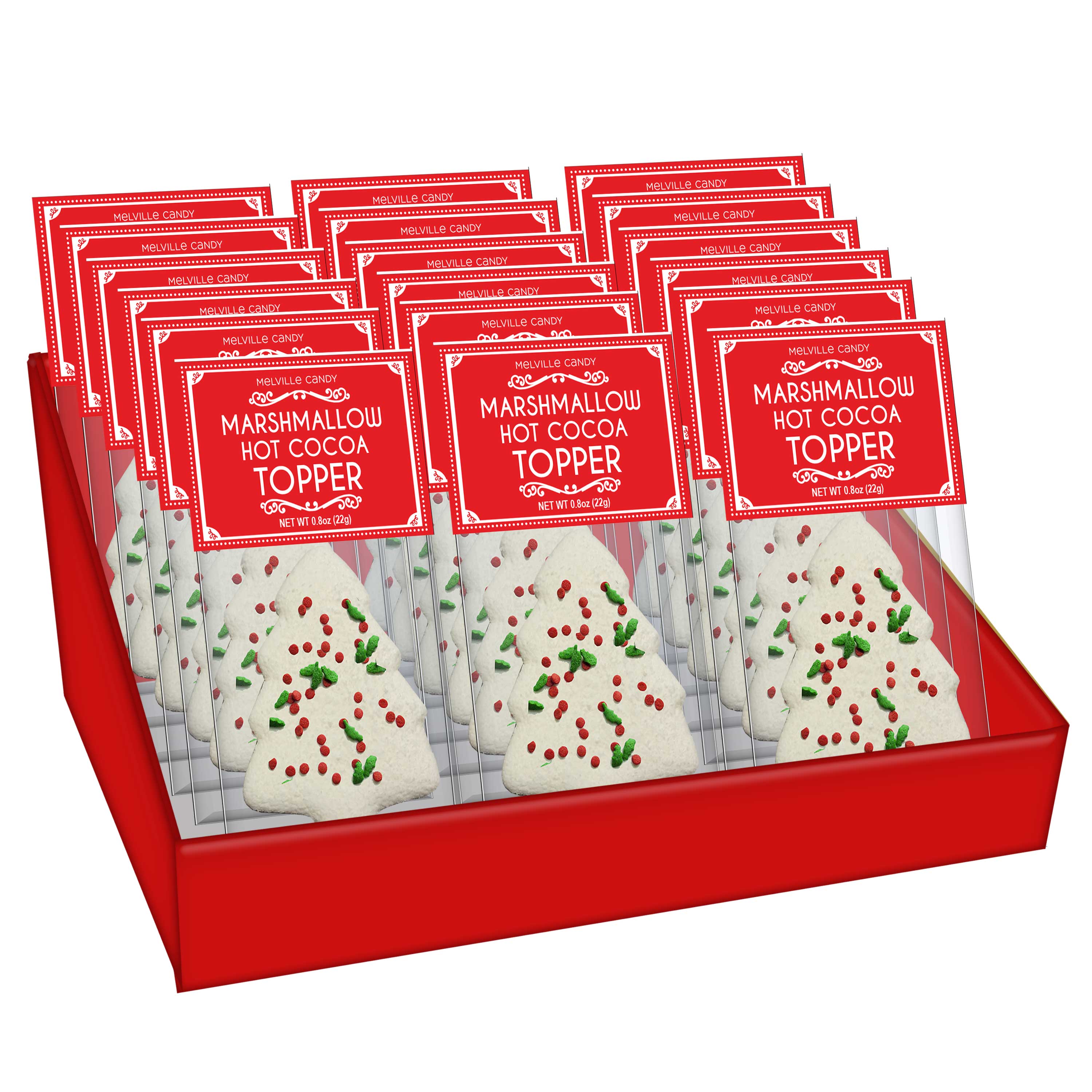 White Chocolate Peppermint Marshmallow Toppers by Melville Candy Company