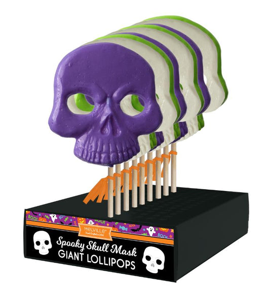 Giant Skull Mask Lollipops - Assorted