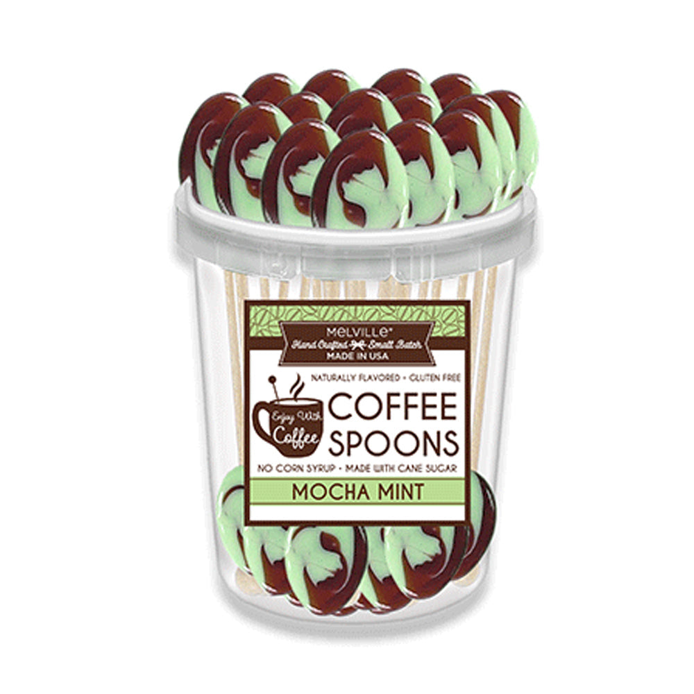 Mocha Mint Swirl Coffee Spoons (30ct)