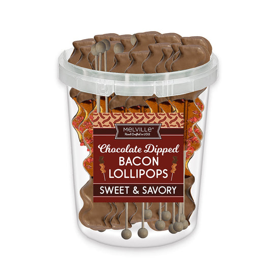 Chocolatey-Dipped Maple Bacon Lollipops