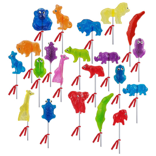 Zoo Animal Lollipops - Assorted (24ct)