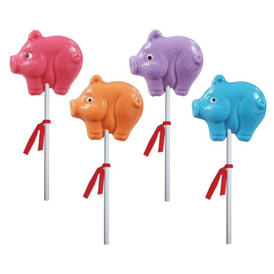 Barnyard Pig Lollipops - Assorted (24ct)