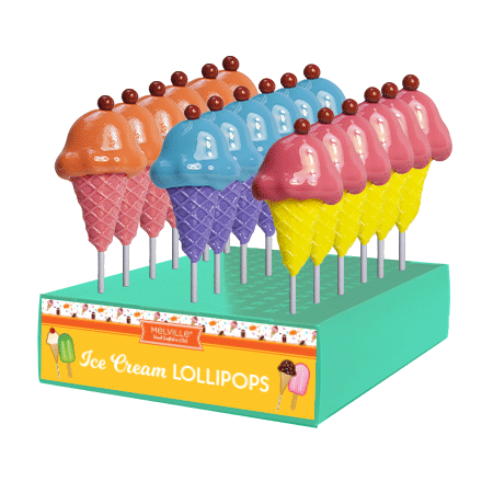 Ice Cream with Cherry Lollipops - Assorted