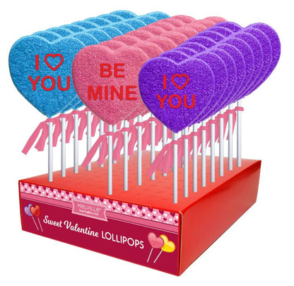 Conversation Heart Lollipops - Assorted (24ct)