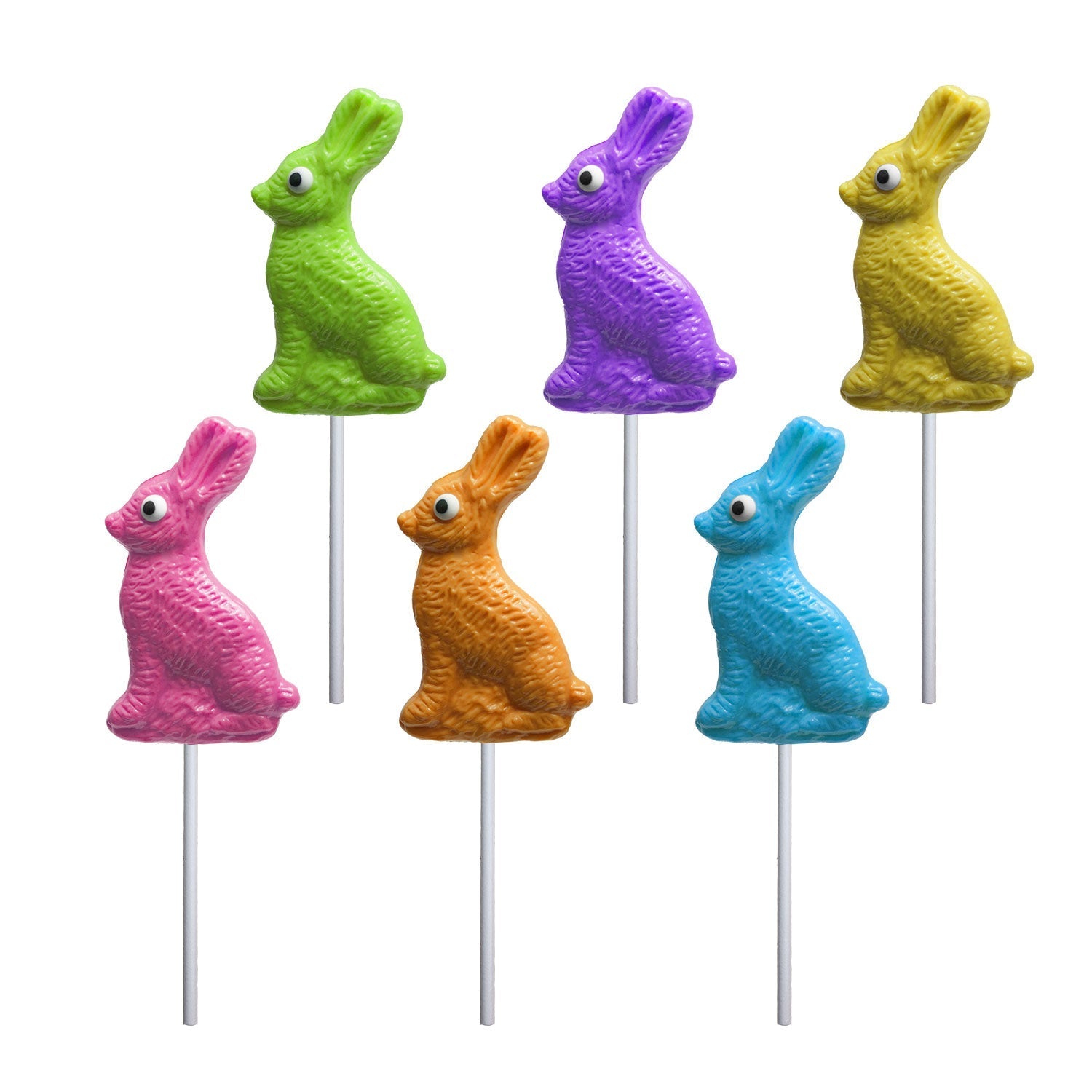 Bunny Profile Lollipops - Assorted by Melville Candy Company