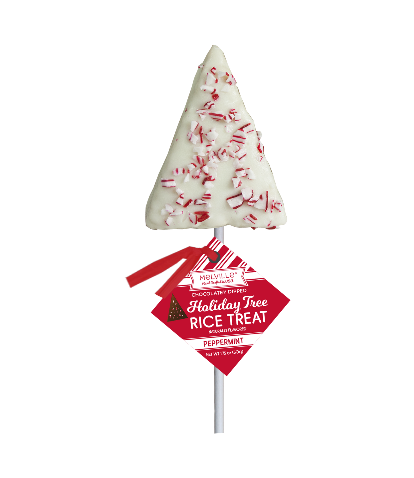 Peppermint Cereal Treat Trees - White & Dark Chocolatey Coated