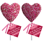 Heart Nonpareils Marshmallow Pops