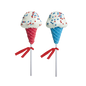 Patriotic Confetti Ice Cream Lollipops - Assorted (24ct)