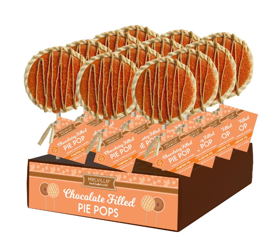 Salted Caramel Pumpkin Pie Pops