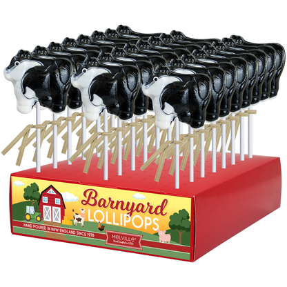 Cow Swirl Lollipops