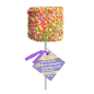 Giant Marshmallow Pops - Spring Sprinkle White Chocolatey Coated