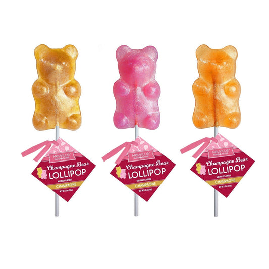 Champagne Bear Lollipops - Assorted (24ct)