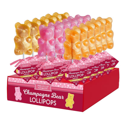 Champagne Bear Lollipops - Assorted (24ct)
