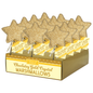 Gold Crystal Star Marshmallow Pops (18ct)