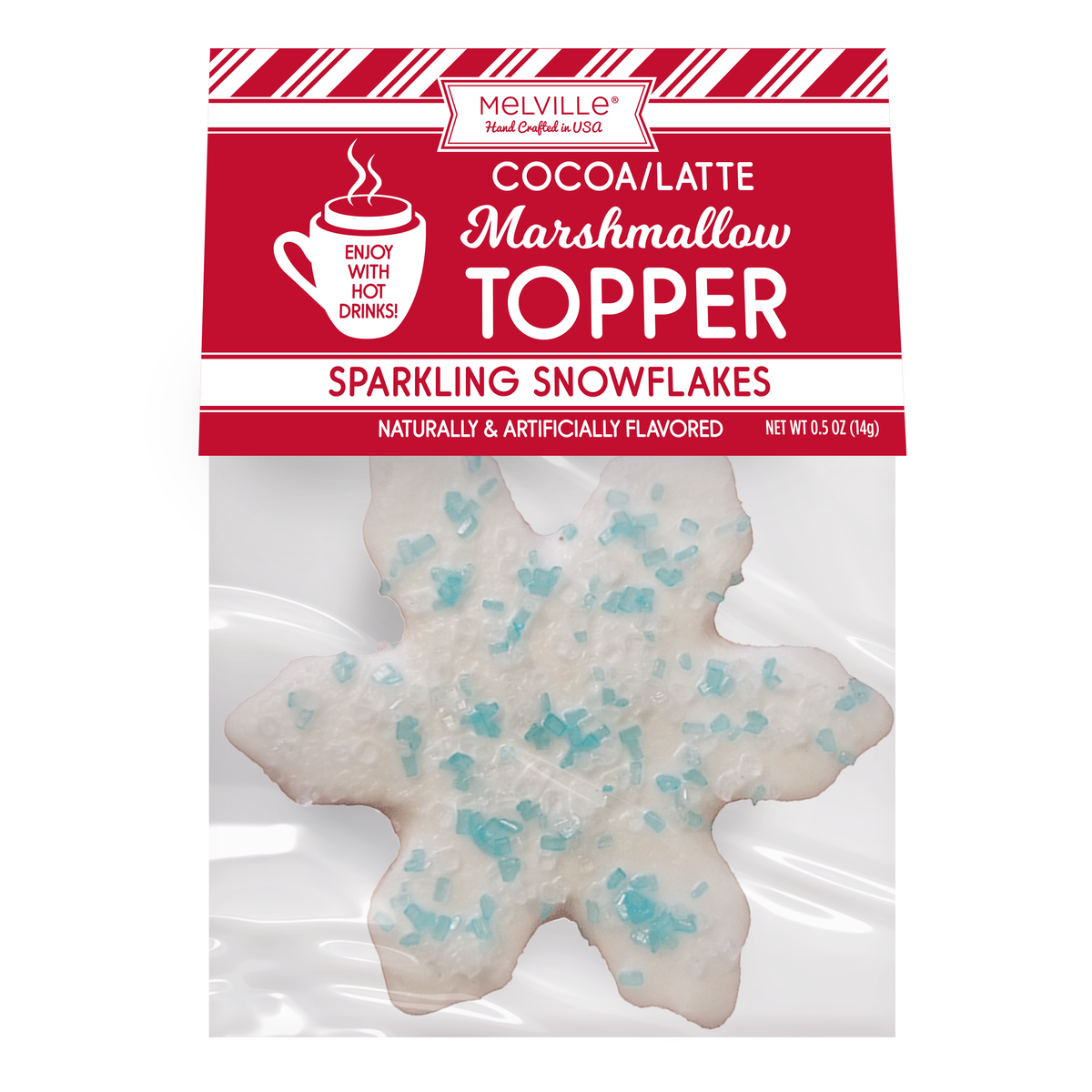 Blue Crystal Sugar Marshmallow Toppers