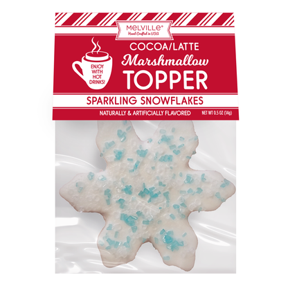 Blue Crystal Sugar Marshmallow Toppers