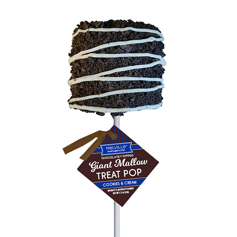 Giant Marshmallow Pops - Cookies & Cream by Melville Candy Company