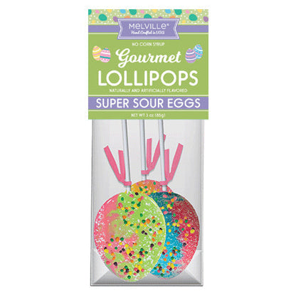 Sour Swirl Egg Lollipops - Assorted (24ct)