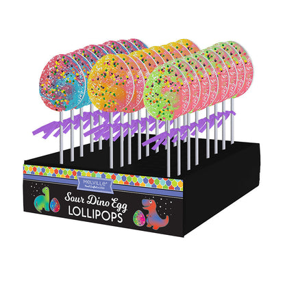 Sour Swirl Egg Lollipops - Assorted (24ct)
