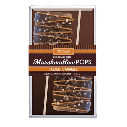Giant Marshmallow Pops - Caramel Sea Salt (12ct)