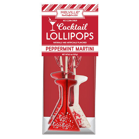 Peppermint Martini Lollipops - Red & Swirl (24ct)