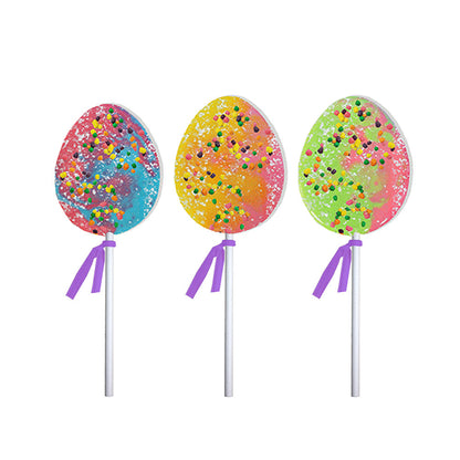 Sour Swirl Egg Lollipops - Assorted (24ct)