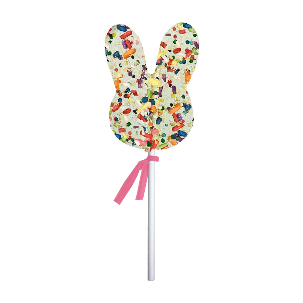 Funfetti Bunny Face Lollipops by Melville Candy Company