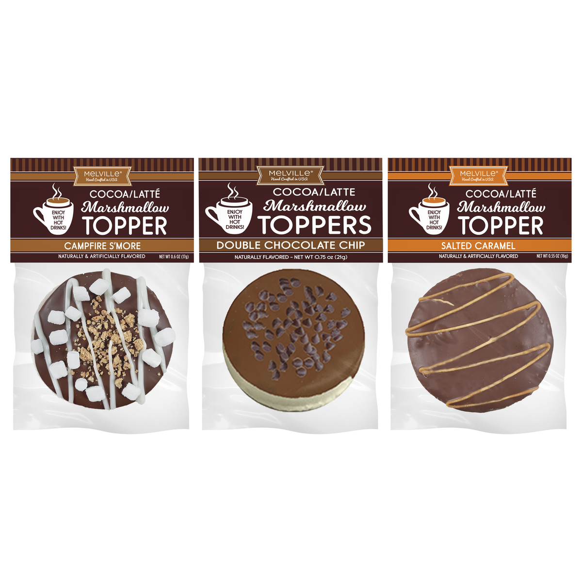 Chocolatey Coated Marshmallow Toppers - Assorted Favorites