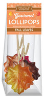 Glitter Swirl Maple Leaf Lollipops - Assorted