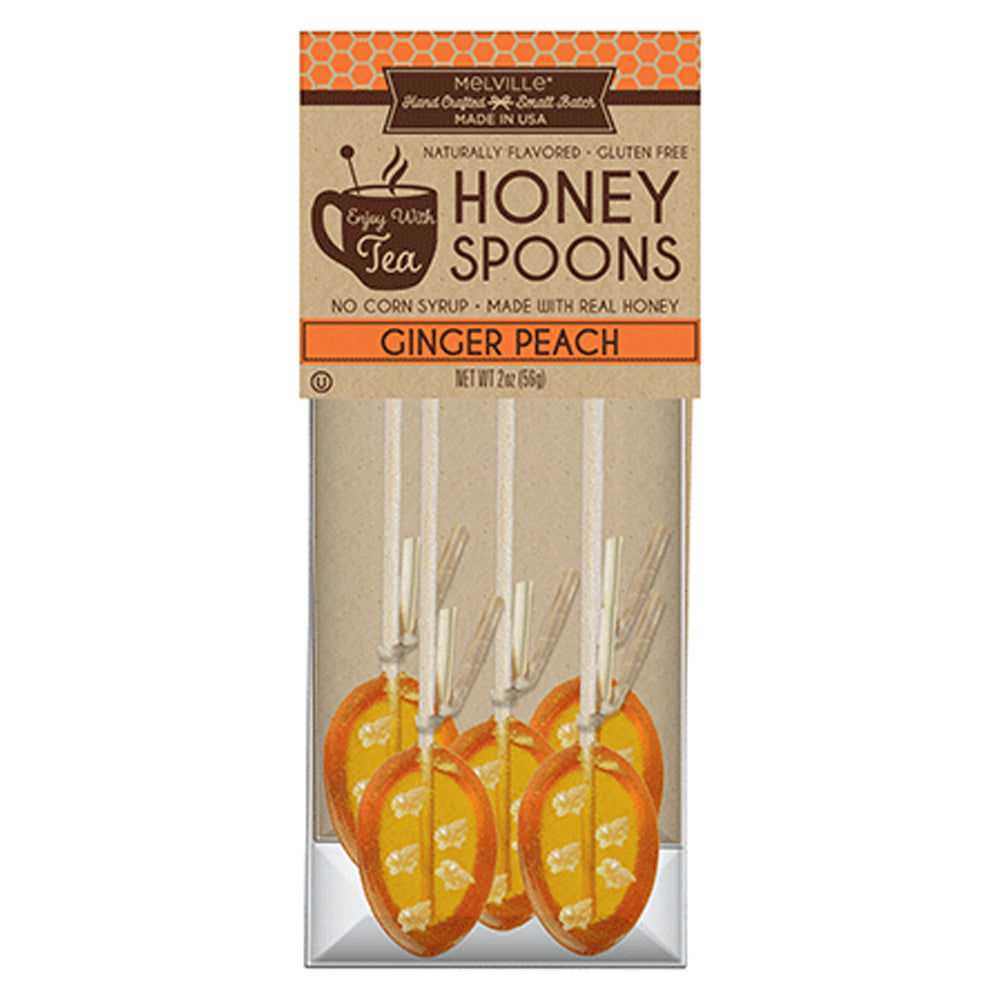 Ginger Peach Honey Spoons