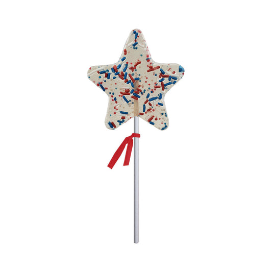 Patriotic Funfetti Star Lollipops (24ct)