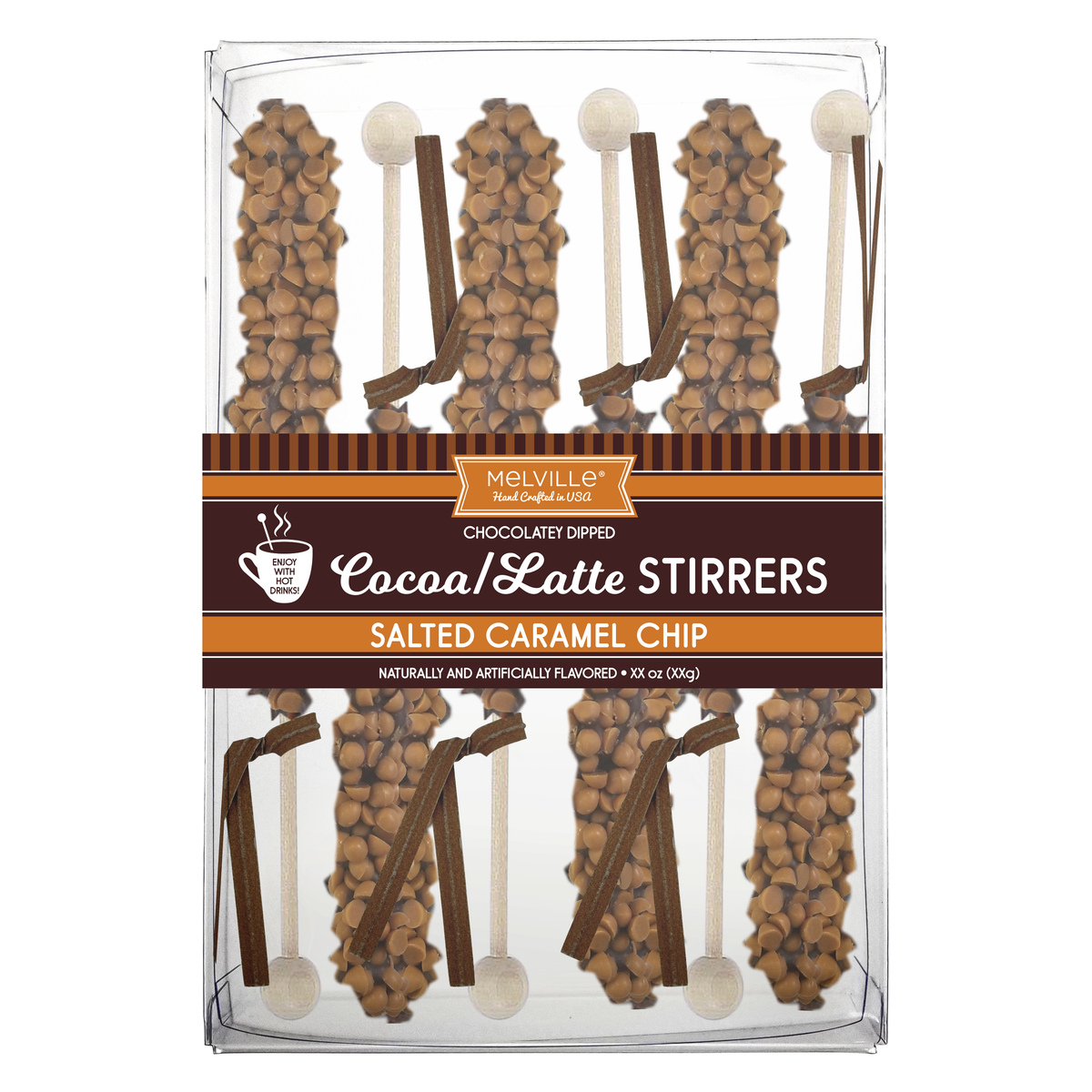 Salted Caramel Dark Chocolatey Stirrers