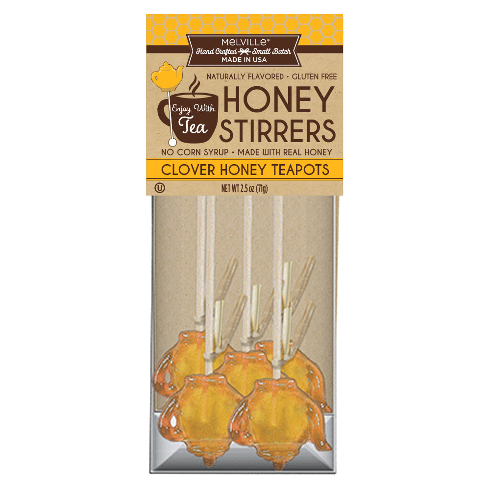 Teapot Clover Honey Stirrers