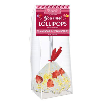 Gourmet Cocktail Lollipops - Valentine Strawberry Champagne (24ct)