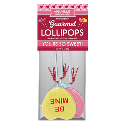 Conversation Heart Lollipops - Assorted (24ct)