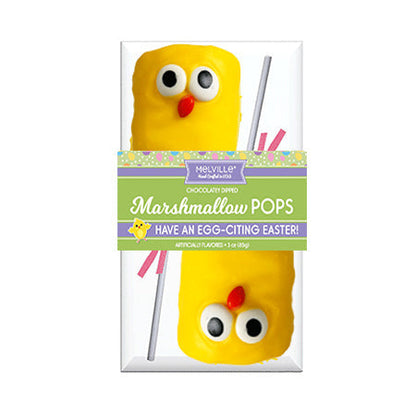 Giant Marshmallow Pops - Yellow & White Chicks (12ct)