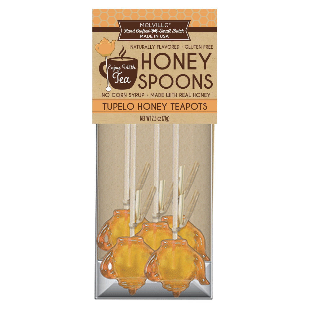 Tupelo Honey Teapot Honey Lollipop Spoons (12ct)