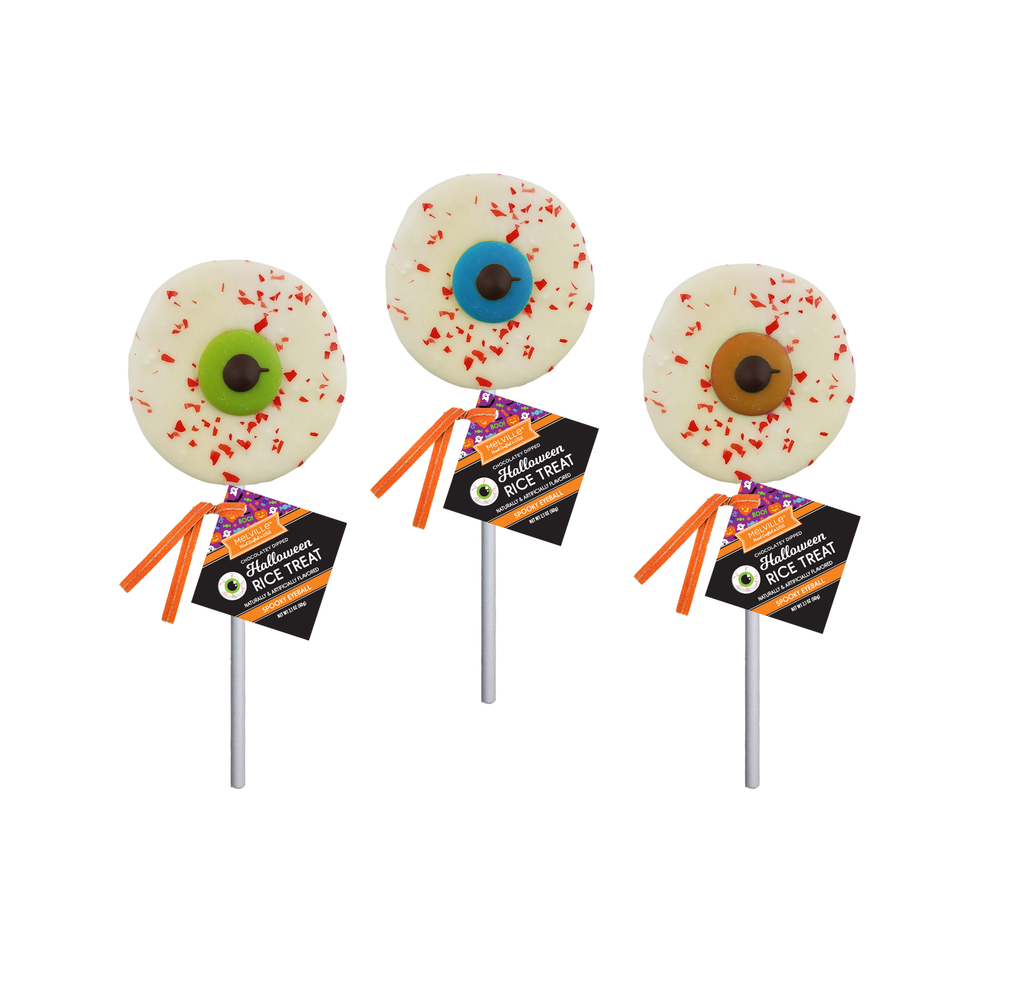 Halloween Eyeball Rice Cereal Treat Pops