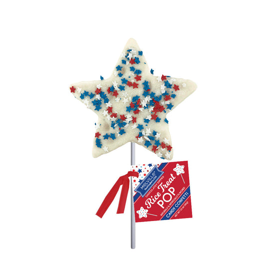 Rice Treat Pops with Patriotic Star Confetti (18ct)