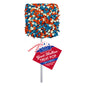 Giant Marshmallow Pops - Milk Chocolatey Coated with Patriotic Star Confetti (12ct)