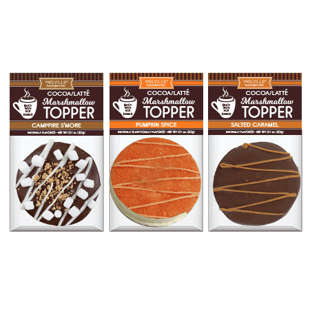 Fall Chocolatey-Dipped Marshmallow Toppers - Assorted (18ct)