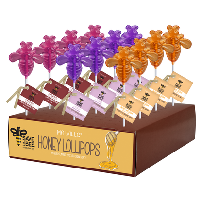 "Save The Bee" Honey Lollipops (12 ct)