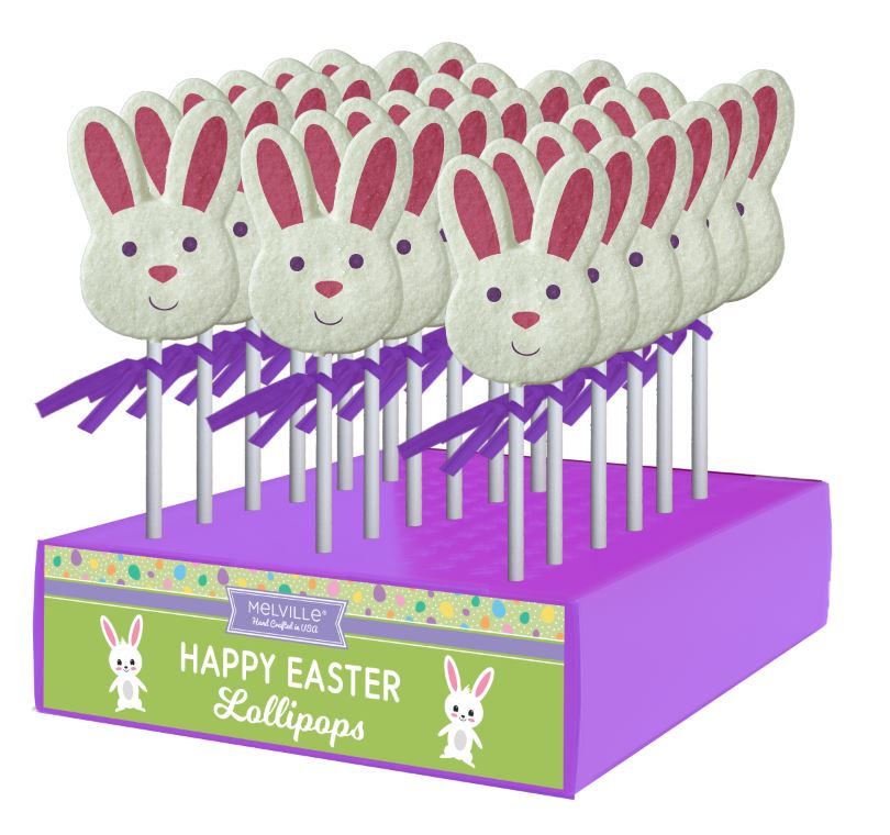 Sanded Bunny Face Lollipops