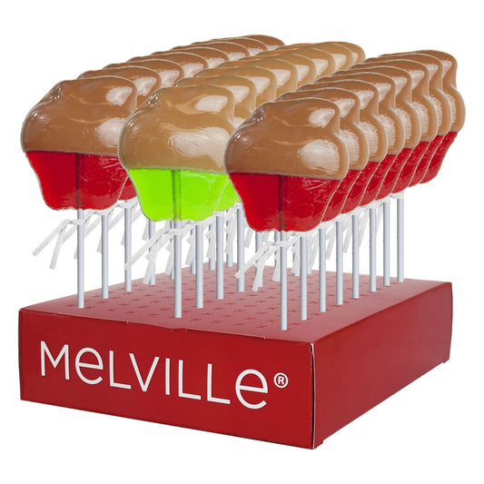 Caramel-Dipped Apple Lollipops - Red & Green (24ct)