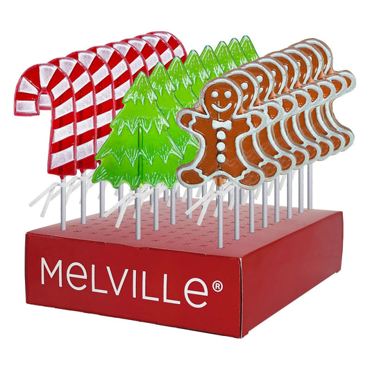 Frosted Holiday Lollipops - Assorted (24ct)