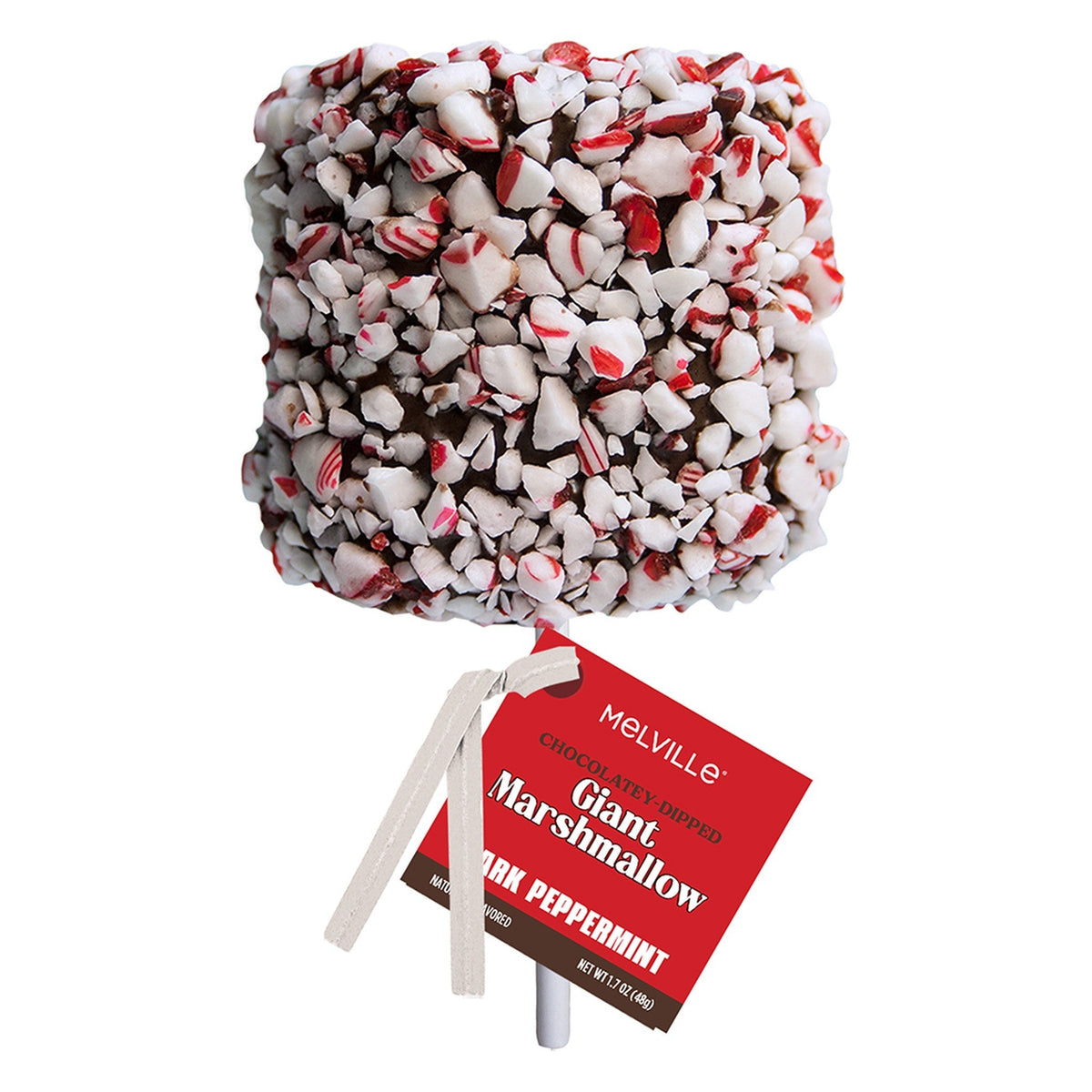 Giant Marshmallow Pops - Peppermint Dark Chocolatey Coating (12ct)