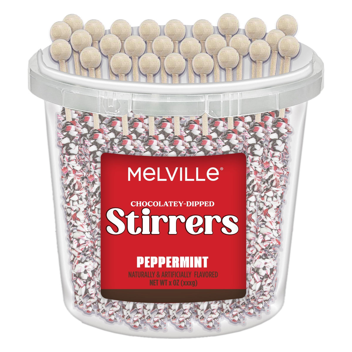 Peppermint Stirrers - Dark Chocolatey Coated